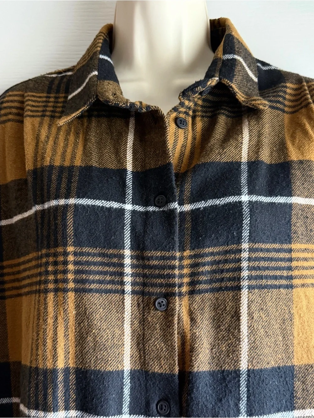 French Connection Flannel Rhodes Oversized Plaid Shirt